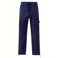 Temu Shein Pantalones Cargo para Hombre Deportes Color Sólido Cordón Multi-Bolsillo - details 28