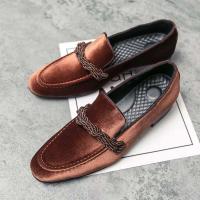 2023 zapatos cómodos del partido del ante del espectáculo del zapato de cuero de los hombres del Reino Unido del nuevo diseño de la moda - details 13