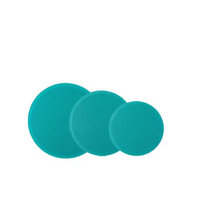 3 unids/set soporte de olla redondo antiescaldaduras almohadillas de sartén en forma de panal resistentes al calor posavasos de silicona de una sola cara antiescaldado - 1