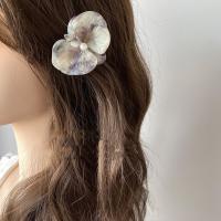 Horquilla de ácido acético con Clip lateral, Clip de pico de pato con flor de estilo coreano, Clip trasero de orquídea y mariposa, pasadores frescos para boda - details 3