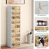 Caja de Zapatos Plegable Duradera 20 Piezas Organizables con Puertas Ajuste Aproximado hasta Tamaño 43 Muebles de Sala - details 7