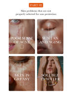 SADOER protector solar con vitamina C, protector solar aislante, impermeable, a prueba de sudor, hidratante, refrescante, cuidado Facial, protector solar corporal - details 2