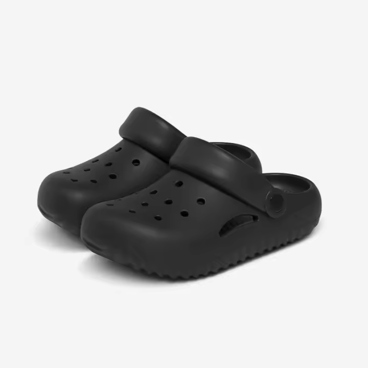 Sandalias de Mujer con Perforación de Concha Antibacteriano, Antideslizante, Transpirable, Bolsa de Suela Gruesa - 1