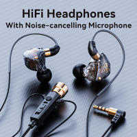 Auriculares HiFi con cable con Mini micrófono de condensador, auriculares dinámicos de graves, auriculares con cancelación de ruido para deporte, juego, música, Karaoke - details 1