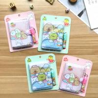 San-x-Cuaderno de dibujos animados SUMIKKO GURASHI A6, cuaderno Kawaii, Bloc de notas de tapa dura, organizador de tiempo, amigo, regalo de papelería para niños - details 1