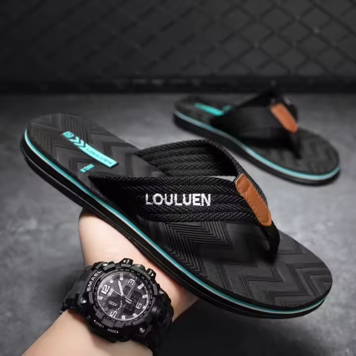 Chanclas de marca de alta calidad para hombre, Chanclas de playa de verano, moda informal, tendencia, gran oferta - 1