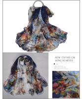 BYSIFA Pañuelo de Seda Emeralda Largo de Moda para Mujer Primavera/Verano - details 5