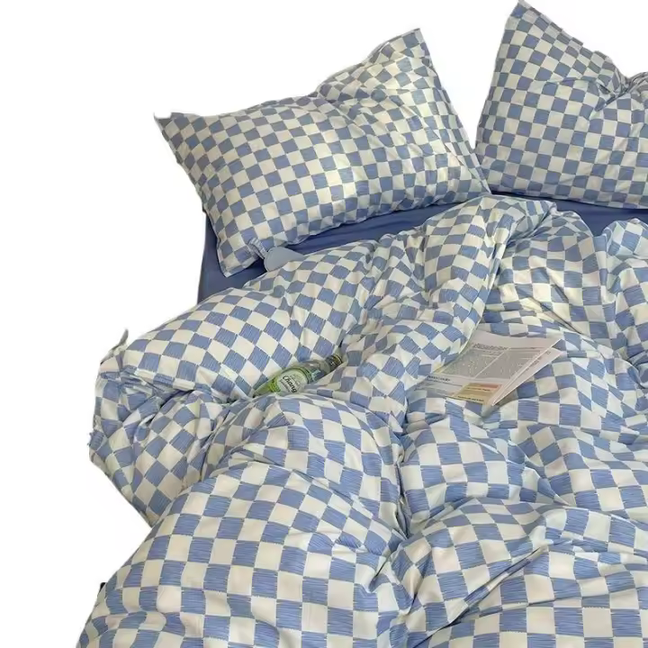 Juego de sábanas de cuatro piezas, funda de edredón, novedad de verano, juego de cama para dormitorio para las cuatro estaciones - 1