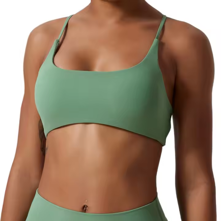 Sujetador deportivo Sexy y cómodo para mujer, Top de gimnasio, ropa de entrenamiento de yoga, ropa interior deportiva elástica para mujer, sujetador de yoga cruzado en la espalda, tops deportivos mujer gimnasio, - 1