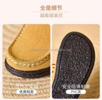 Zapatos de plataforma informales con cuña de cuero PU para mujer clásicos con botas de goma para uso diario - details 4