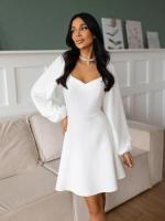 Elegante vestido de noche Midi de lujo para mujer, nuevo vestido de manga larga de Color sólido, vestidos Vintage de moda, promoción - details 7