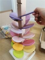 Arcoíris de alta calidad para niños, juguetes educativos con música que suena, montaje de pétalos de madera y bolas de canicas - details 6