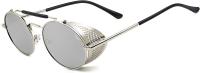 Gafas de Sol Steampunk Estilo Redondas Vintage Polarizadas Retro Gafas UV400 Protección Marco de Metal - details 14