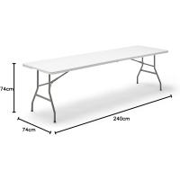 Portátil Plegable Multifuncional, 180x74x74cm, Blanco - details 25