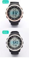 SHUNWAY Reloj deportivo electrónico minimalista circular para exteriores, resistente al agua, reloj para hombres jóvenes estudiantes - details 9