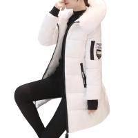 Abrigo de algodón con capucha para mujer, chaqueta cálida de manga larga a prueba de viento, de longitud media, Color sólido, ajustado, para invierno - details 6