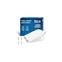 Roca Dama Retro - Tapa y asiento de Supralit para inodoro con bisagras extraíbles, tapa de WC original con ajuste perfecto, repuesto de tapa de inodoro resistente, blanco, A801327004 - details 6