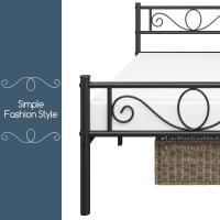 Cama Individual Hierro Cama Metálica para colchón de 90 x 190cm Cama Industrial Estructura Metal - details 75