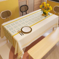 Manteles rectangulares nórdicos para decoración De fiestas, tapete bohemio con manchas impermeables - details 1