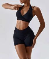 Conjunto de yoga sin costuras de 2 piezas para mujer, sujetador para gimnasio y correr, ropa deportiva, body, sujetador deportivo - details 15