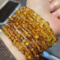 Pulsera De Ámbar Natural Con Flores De Ámbar, Pulsera De Cuentas Cuadradas Geométricas, Regalo De Joyería Para Hombres Y Mujeres - details 7