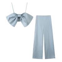 Conjunto de Pantalones OUWU Elegante 2-Piece para Mujeres Conjunto Casual con Lazo Sexy - details 4