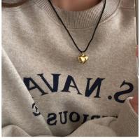 Collar Colgante Corazón de Plata, Negro de una sola cadena, Collares de Mujer, Collares de Cuello y Punto, Joyería y Bisutería - details 18