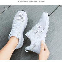Nuevos zapatos para correr transpirables con superficie Flyknit, zapatos informales versátiles para mujer, zapatos deportivos ultraligeros - details 13