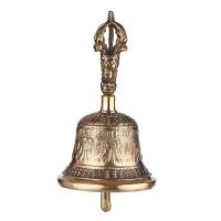 Campana de mano de bronce budista tibetano con relleno Vra para oración de meditación - details 4