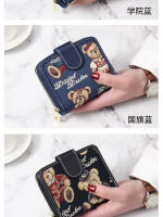 Tiantian Winnie the Pooh nuevas carteras cortas para mujer estilo coreano lindo plegable monedero de moda multifuncional - details 10