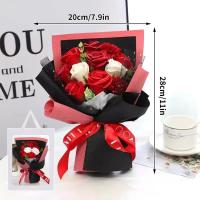 Regalos 11 flores ramo de rosas jabón flor regalo embalaje mano jabón flor decoración Artificial flor falsa decoración de boda - details 0