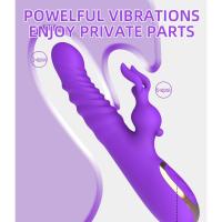 Juguetes Sexuales Vibrador Telescópico en Forma de Conejo para Mujer Vibrador de Doble Choque de Punto G Simulador de Pene para Hombres - details 1