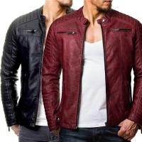 Chaqueta de Cuero para Ciclismo para Hombres A Prueba de Viento y Lluvia, Estilo Casual Hip-Hop - details 6