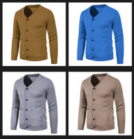 Cardigan de Moda para Hombres Abrigo de Punto de Manga Larga con Botones - details 6