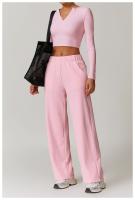 Pantalones de pierna recta para deportes al aire libre para mujer, pantalones sanitarios adelgazantes de cintura alta, pantalones casuales versátiles, otoño e invierno, nuevo - details 18