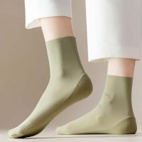 Calcetines coreanos simples para niñas, calcetines de tubo medio de Color sólido de verano con cualquier corte, calcetines para mujer - details 6