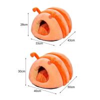 Nido para gatos con cojín extraíble, almohada con forma de gusano, jaula para mascotas a prueba de viento, retención de calor, cueva, casa para gatos de invierno - details 3