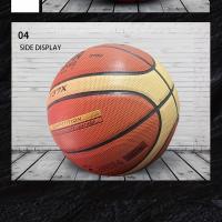 1pc Balón de Baloncesto Tamaño Oficial 7 - Material PU Duradero, Diseño Rojo y Amarillo con Agarre Texturizado Negro, Perfecto para Juego Interior y Exterior, Equipo Deportivo para Adultos, Colores Mixtos, Accesorios de Baloncesto - details 5