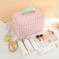 Bolso De Mujer Grande De Algodón Para Maquillaje Organizador De Viaje Portátil Bolsa De Almacenamiento Para Maquillaje Y Cosméticos - details 1