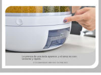 Dispensador de cereales y arroz, contenedor giratorio de 360 °   para alimentos secos de cocina con 6 compartimentos, fácil de q - details 10