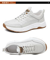 Zapatos de cuero de piel de vaca de primera capa, deportivos, casuales para hombres, moda - details 33