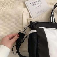 Bolso de mano sencillo e informal de gran capacidad en 3 colores, bolso cruzado con correa de hombro extraíble para mujer Schultertasche - details 4