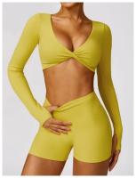 Pantalones cortos de Yoga para mujer, ropa de gimnasio de cintura alta, pantalones cortos deportivos de ciclismo - details 45