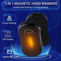 Calentadores de manos 2 en 1 recargables, 2 piezas, 5000mAh, calentador de manos eléctrico magnético, 3 niveles de calor - details 2