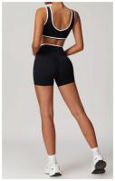 Conjunto de Yoga de 2 Piezas Trajes de Entrenamiento de Poliéster para Fitness - details 35