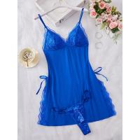 Conjunto de camisón y braguita de diseño encantador con tirantes finos y cuello en V, ropa sexy para mujer - details 19