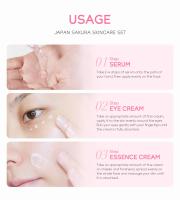 LAIKOU-Conjunto de cuidado de la piel con flor de cerezo, crema para ojos con esencia, crema Facial, producto para el cuidado de la piel, Kit de productos faciales, juegos de 3 piezas para el cuidado de la piel - details 11