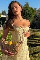Vestido midi de satén con tirantes finos para mujer, abertura frontal, ahuecado, con bolsillos - details 41