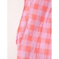 BUNO-2025 invierno nueva moda mujer elegante Casual a cuadros algodón abrigo chaqueta pantalones traje estilo europeo americano. - details 10