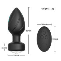 Luces LED de colores, vibración luminosa, tapón anal, control remoto inalámbrico, masajeador de próstata masculino y femenino, diversión anal para adultos - details 6